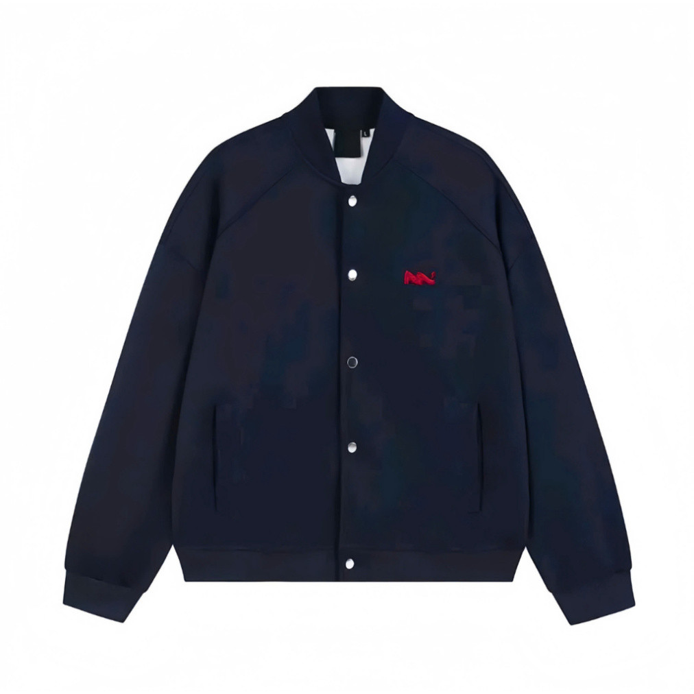 Áo khoác bomber nỉ 2 lớp da, có logo thêu nổi, dày dặn, thời trang cho cả nam và nữ. Boy Phố 2025