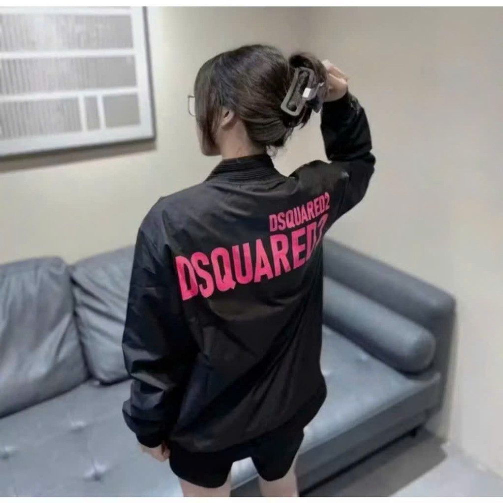 Áo Khoác Bomber Dsquared2 Hàng Chính Hãng 2 Lớp Khóa Zip Bạc - Mẫu Áo Gió Cao Cấp DSQ2 Chính Hãng. Boy Phố 2025