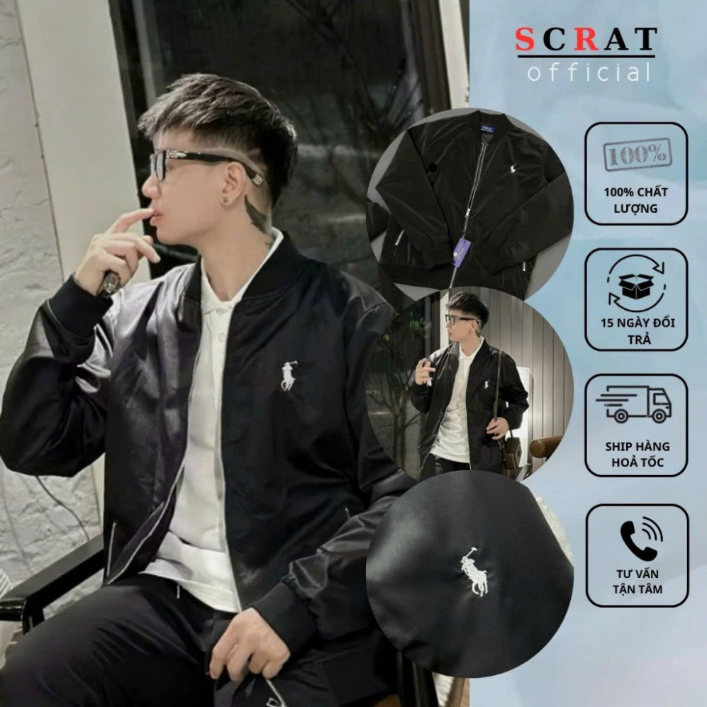 Áo Khoác Nam Nữ Zip Thêu Ngựa Trên Ngực Bông Siêu Nét - Chất Vải Gió Nhung Lì Dày Dặn, Thời Trang Năng Động Boy Phố 2025