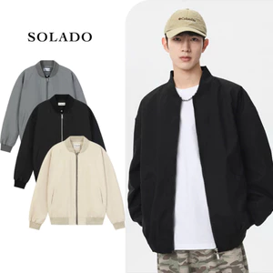 Áo Khoác Bomber Dù Hai Lớp Nam Nữ Chống Nước, Cản Gió, Thiết Kế Túi Trong SOLADO BOMBER01 Boy Phố 2025