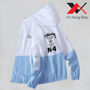 Áo Khoác Dù Phối Màu 2 Lớp Cho Nam Nữ Mẫu N4 V V Hồng Diệp [Bao Gồm Túi Bên Trong] Boy Phố 2025