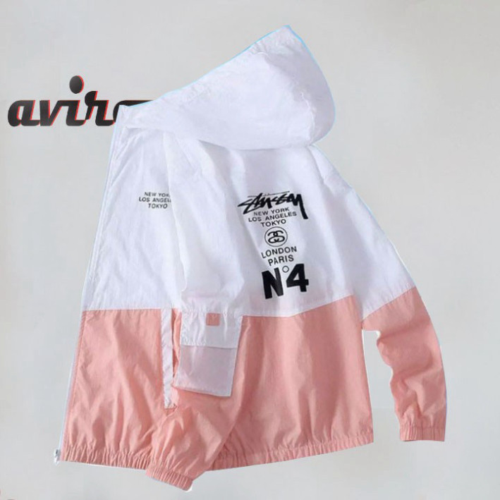 Áo Khoác Dù Phối Màu 2 Lớp Cho Nam Nữ Mẫu N4 V V Hồng Diệp [Bao Gồm Túi Bên Trong] Boy Phố 2025