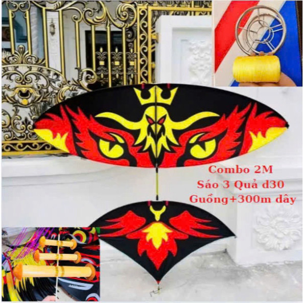 Diều Sáo 2M Đa Dạng Mẫu Mới Nhất. Diều Carbon 2M Lắp Ghép Kèm Dây Lèo Sẵn Có. Boy Phố 2025