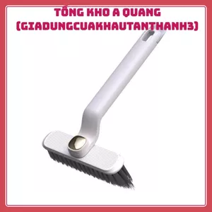 Bàn chải vệ sinh khe hở đa năng xoay 360 độ kèm nhíp gắp rác, cây chà sàn nhà tắm tiện lợi cho người bận rộn