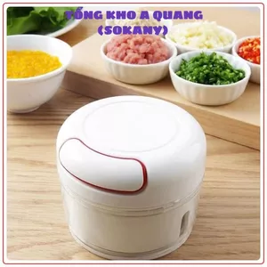 MÁY XAY MINI 2 LƯỠI DAO SẮC BÉN - Dụng Cụ Xay Dây Rút Cầm Tay Mini,Máy Xay Hành Tỏi Rau Củ Cầm Tay Siêu Nhanh