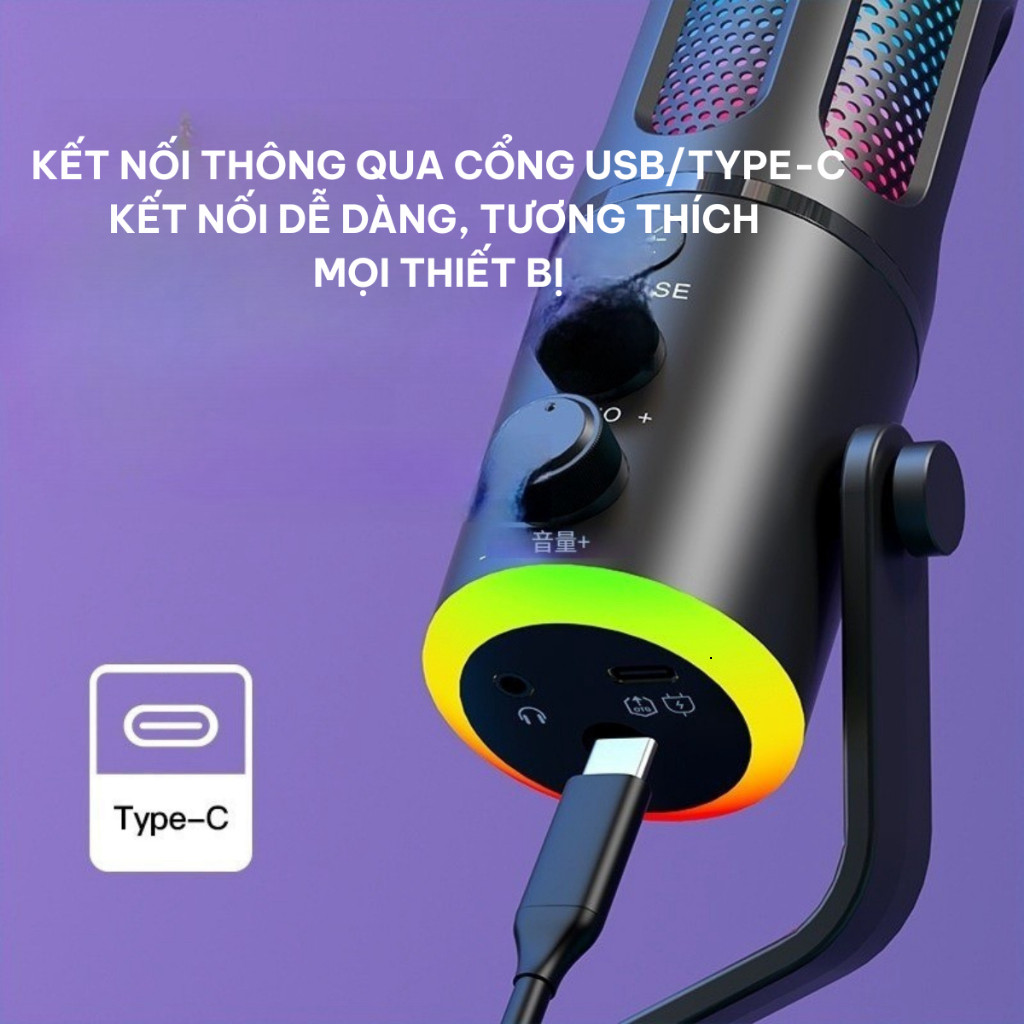 Micro Livestream Thu Âm Chuyên Nghiệp Me6S CoreX – LED RGB, Lọc 99% Tạp Âm, Livestream Cực Hay
