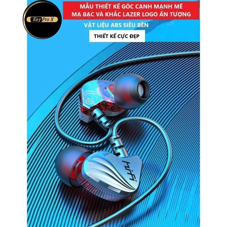 Tai Nghe Nhét Tai HiFi S2000 Pro Super Bass Chống Ồn Cực Tốt, Âm Thanh Khủng, Chơi Game