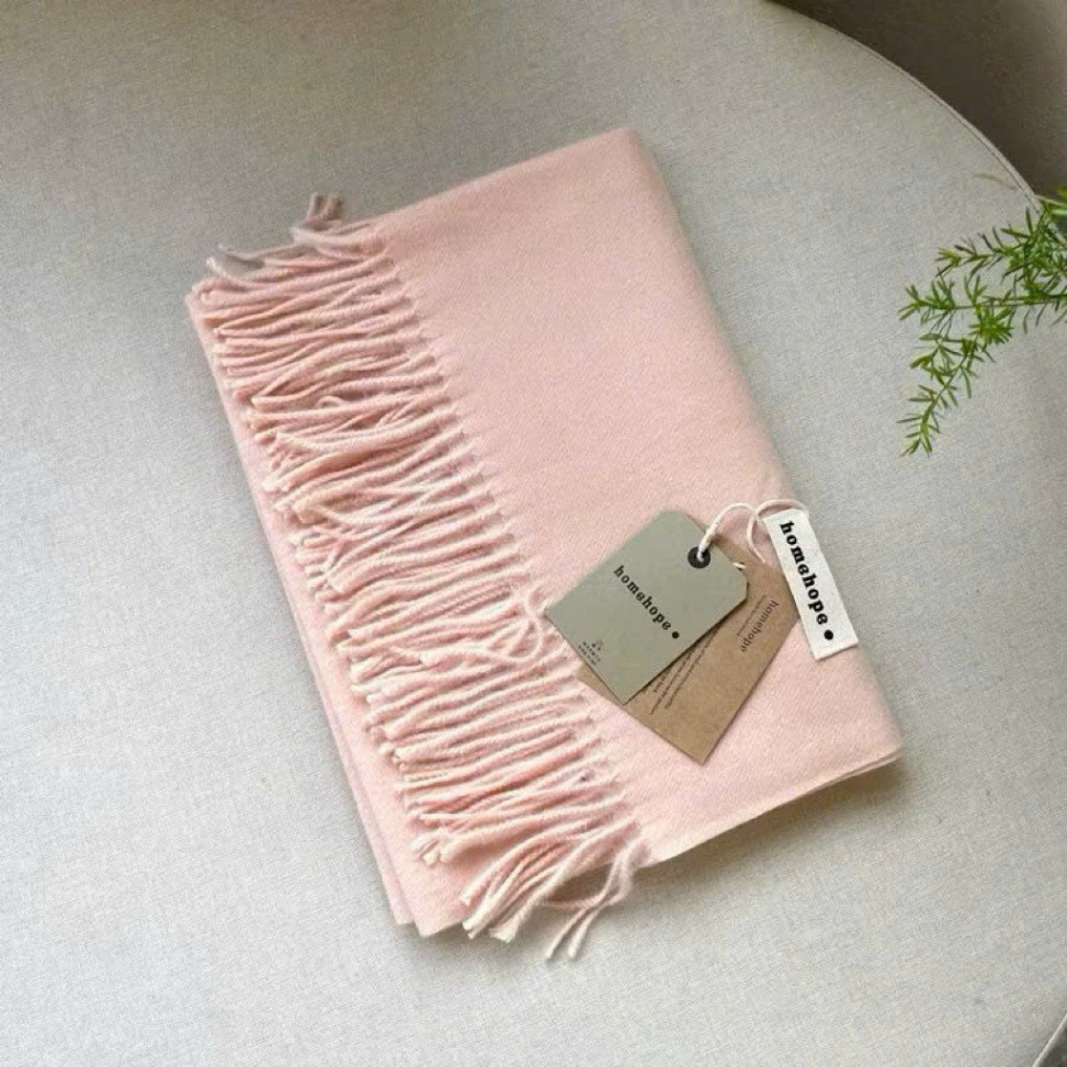 Khăn quàng cổ len trơn nam nữ đa dạng màu sắc, chất liệu mềm mịn, kích thước 200x70cm