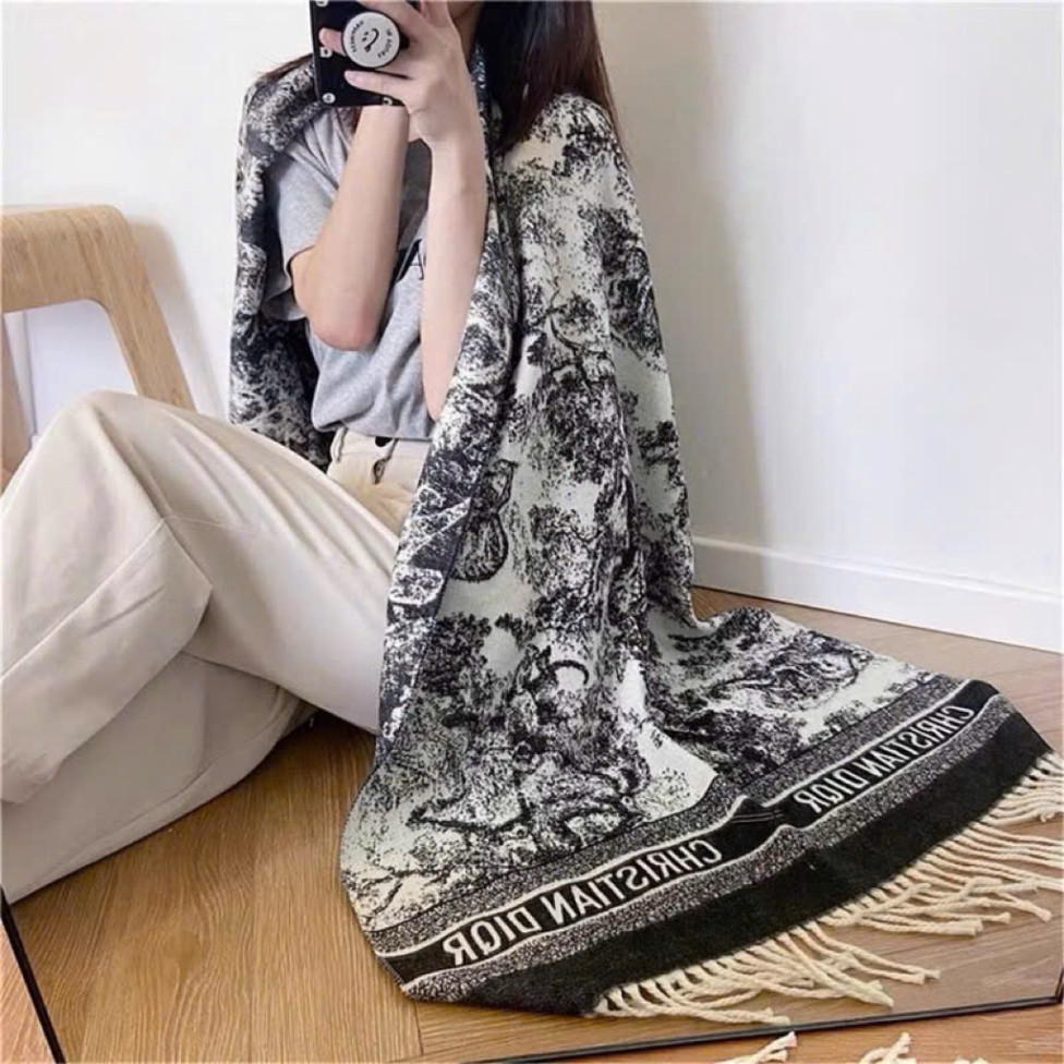 Khăn quàng cổ len trơn nam nữ đa dạng màu sắc, chất liệu mềm mịn, kích thước 200x70cm