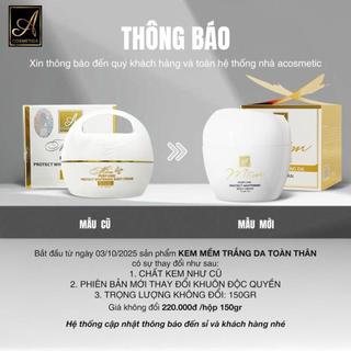 (MẪU MỚI) BODY MỀM NƯỚC HOA ACOSMETICS 150GR - BODY CHỮ A (chính hãng)