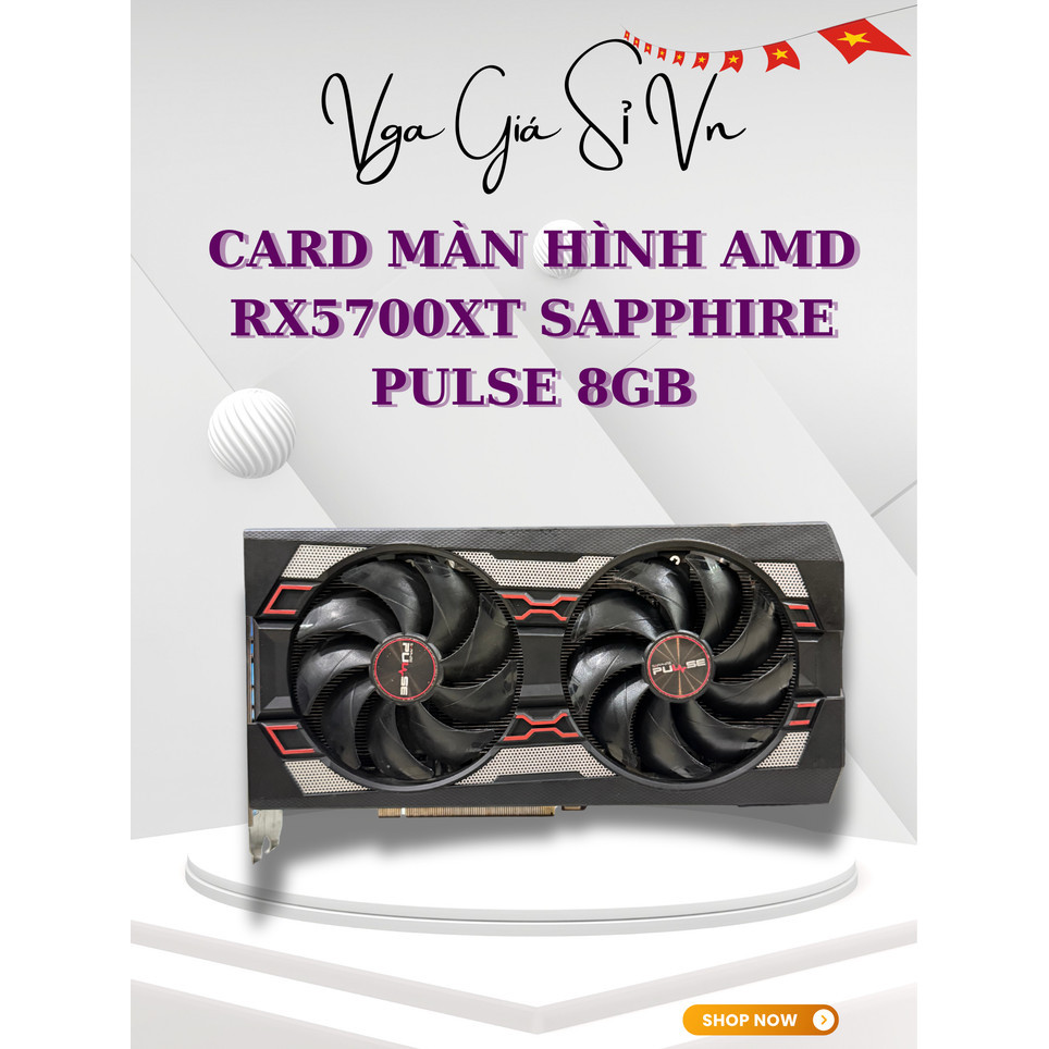 Card màn hình RADEON RX5700XT 8GB GDDR6 Hãng SAPPHIRE, MSI, ASROCK Cũ ngoại hình khá Bảo Hành 1 Tháng | BigBuy360 - bigbuy360.vn