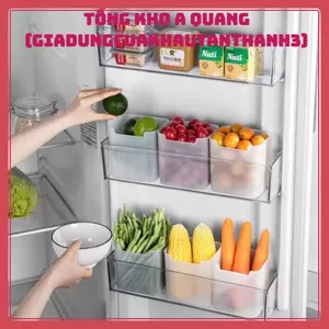 Hộp Nhựa Q12 Đựng Thực Phẩm Rau Củ Đa Năng Tiện Lợi Bảo Quản Tủ Lạnh An Toàn Không BPA