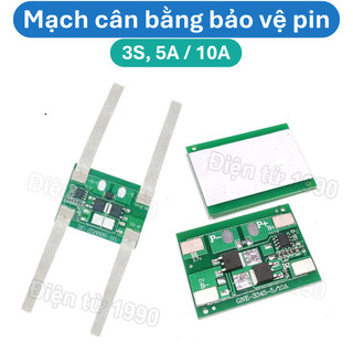 Mạch cân bằng bảo vệ pin lithium 18650 BMS 3S có/không có kẽm hàn