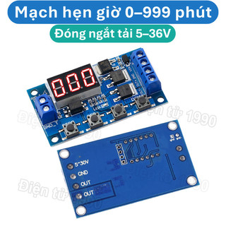 Mạch hẹn giờ 0 - 999 phút dùng Dual MOS, 5 - 36V đóng ngắt thiết bị