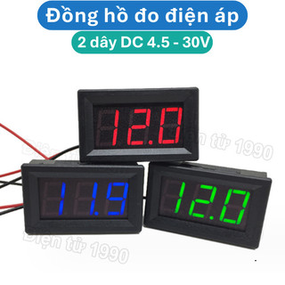 Đồng hồ hiển thị điện áp DC 4.5V - 30V 2 dây