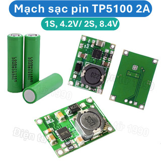 Mạch sạc pin TP5100 4.2V(1S) hoặc 8.4V(2S) 2A