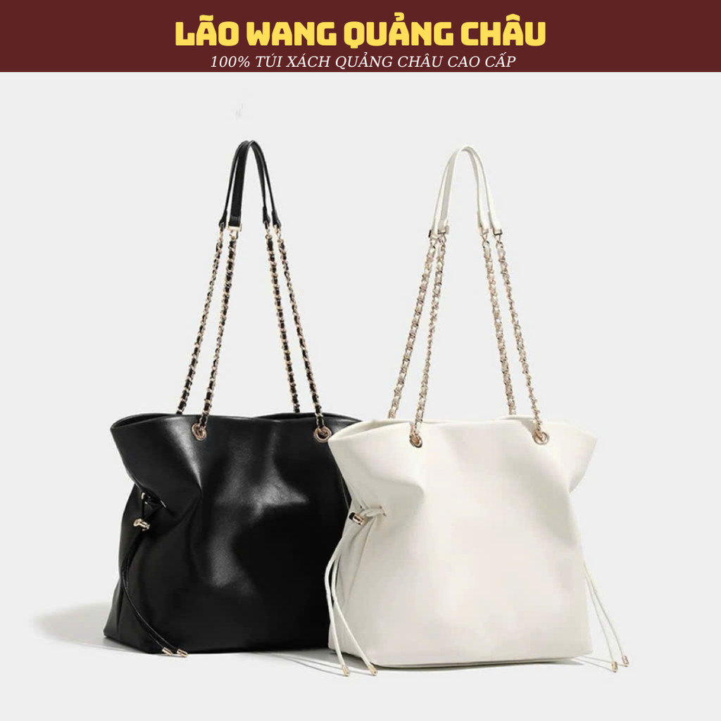 Túi xách nữ, túi tote dây rút basic dễ dàng phối đồ size L đựng cả thế ...