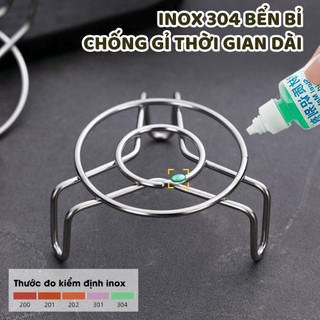 Combo 2 Giá Hấp Trứng Mini Inox 304 An Toàn Vỉ Hấp Mini Đa Năng Nhà Bếp Kệ Kê Đồ Nóng Tiện Lợi Life plus - GDT02