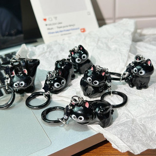 Móc Treo Mèo Đen Vô Tri Ngáo Ngáo Dễ Thương - Cute Quà Tặng - keychan