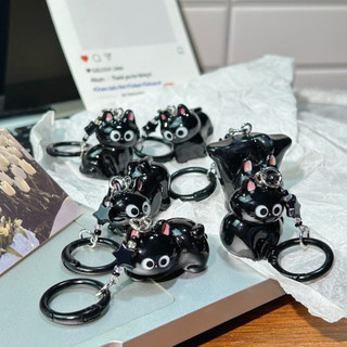 Móc Treo Mèo Đen Vô Tri Ngáo Ngáo Dễ Thương - Cute Quà Tặng - keychan