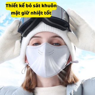 COMBO 2 khẩu trang giữ nhiệt mùa đông thiết kế ôm sát khuôn mặt nhiều màu KT06