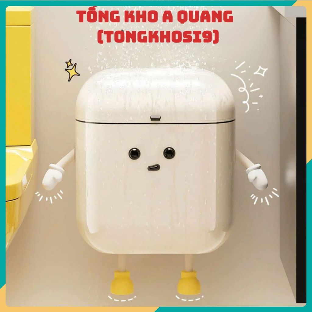 Thùng rác gắn tủ bếp đa năng, kiểu dáng nhỏ gọn dễ thương, chống thấm nước, phù hợp mọi không gian