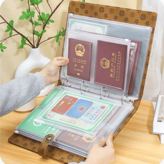 Bìa Sổ Còng Da PU Cao Cấp Dày Dặn Lưu Trữ Tài Liệu Có Khoá Bấm Khoá Kéo Bìa Còng A4 Sức Chứa Lớn Life plus - KTL07