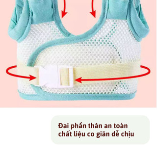 Đai Tập Đi Cho Bé Có Đệm Êm, Vải An Toàn Mềm Mịn, Giúp Bé Tập Đi Vững Chắc Life plus - DCG04