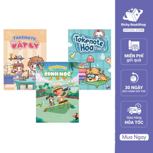 Sổ tay Takenote Lý - Hóa - Sinh THCS tổng hợp kiến thức cấp 2