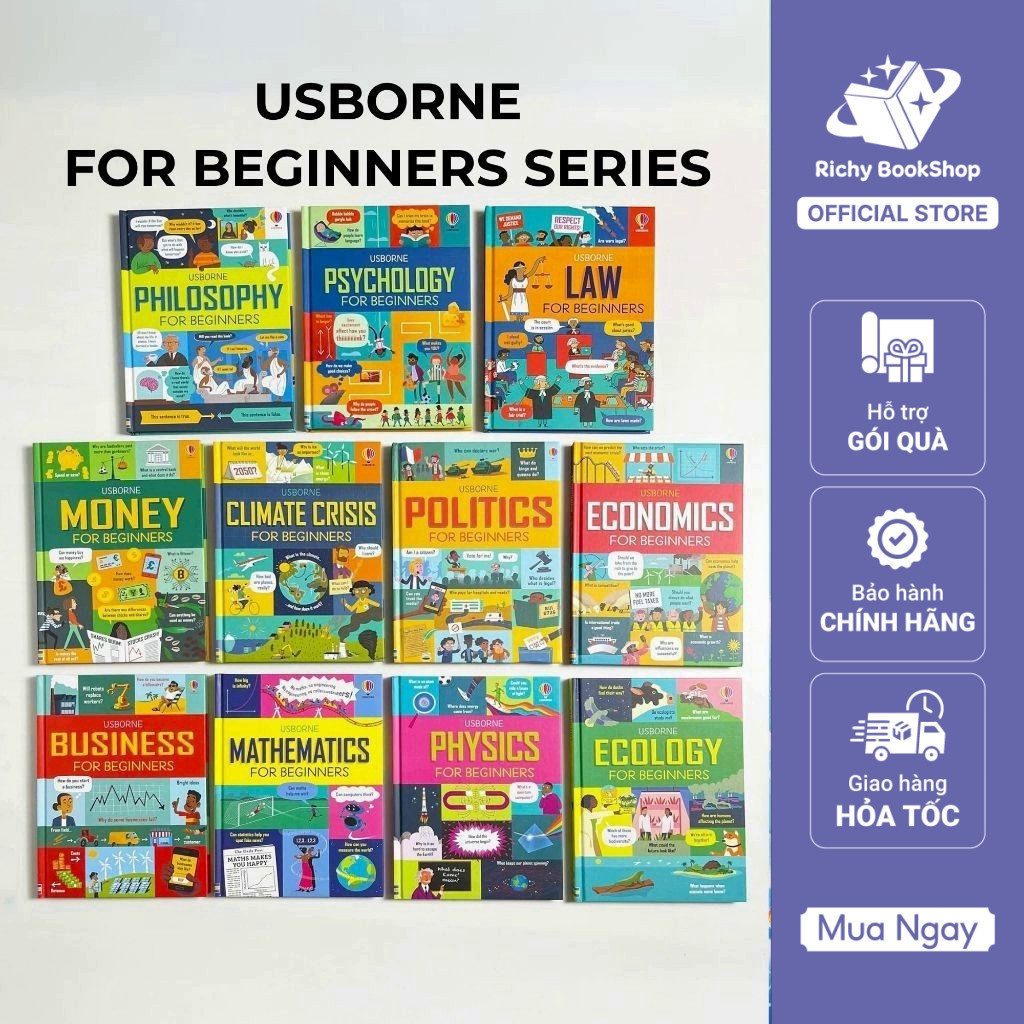 Sách - Usborne For Beginners - Bộ 11 cuốn | Shopee Việt Nam