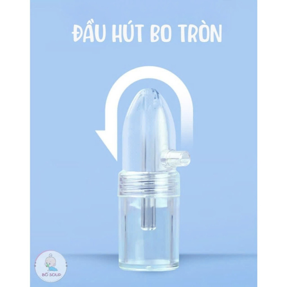 Dụng cụ hút mũi kéo tay thế hệ mới, hàng chính hãng, chất liệu nhựa nguyên sinh, lực hút mạnh, an toàn cho bé