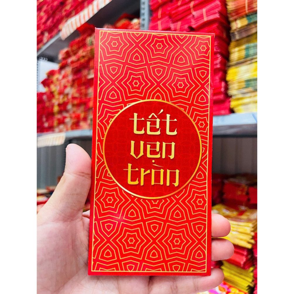 Bao Lì Xì Tết truyền thống 2025 sổ đổ sổ hồng hot trend chibi thịnh vượng may mắn phúc lọc thọ Tết 2025 Ất Tỵ
