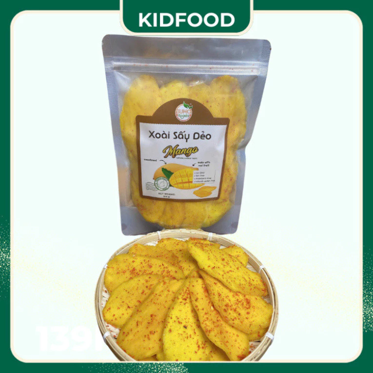 Xoài Sấy Dẻo - Sấy Dẻo  Muối Ớt, Ngọt Thanh Chua Cay, Mềm Dẻo, Không Xơ - Mứt Tết Đặc Sản, xoài sấy