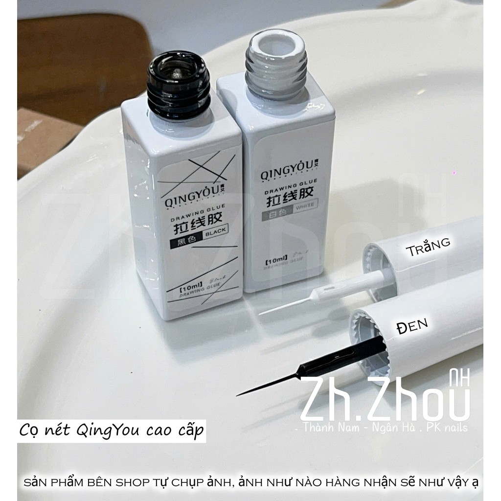 Cọ nét gel QingYou chất gel đặc đầu cọ mảnh, Cọ nét gel , cọ kẻ fen đầu móng, cọ nét metal