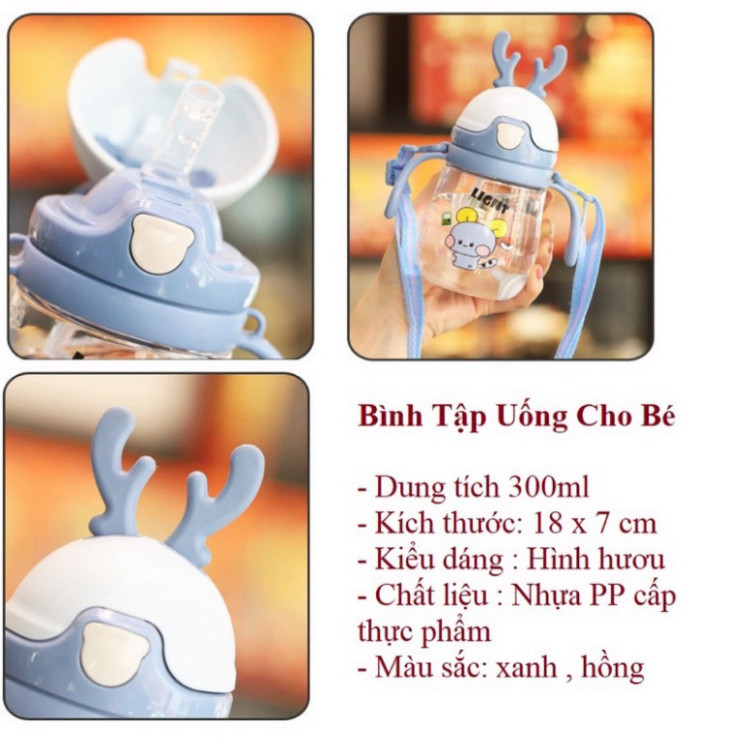 Bình uống nước hình con Hươu 300ml