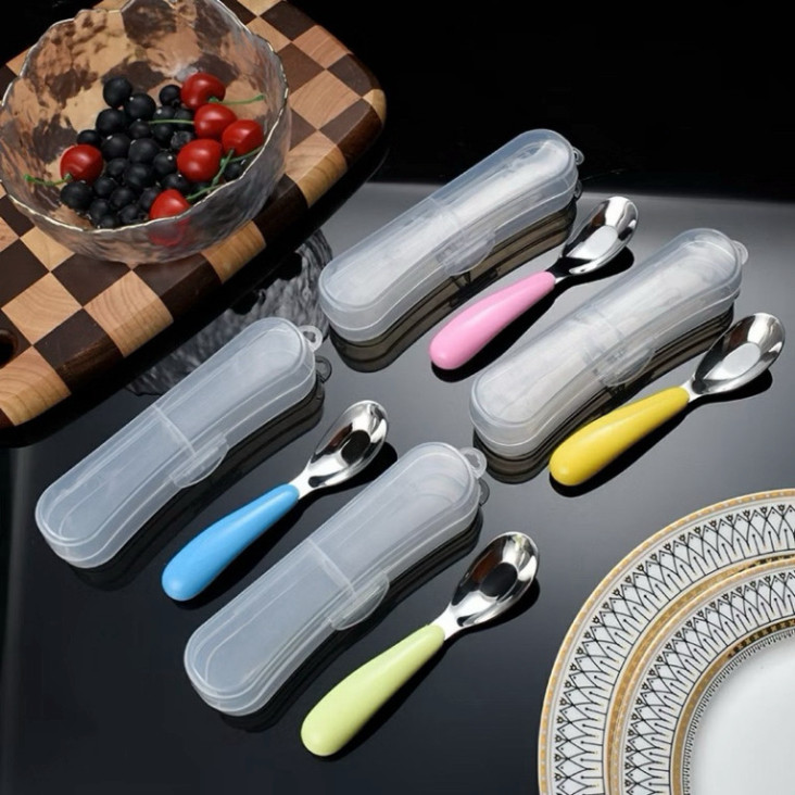 Thìa ăn dặm cho bé inox SUS 316
