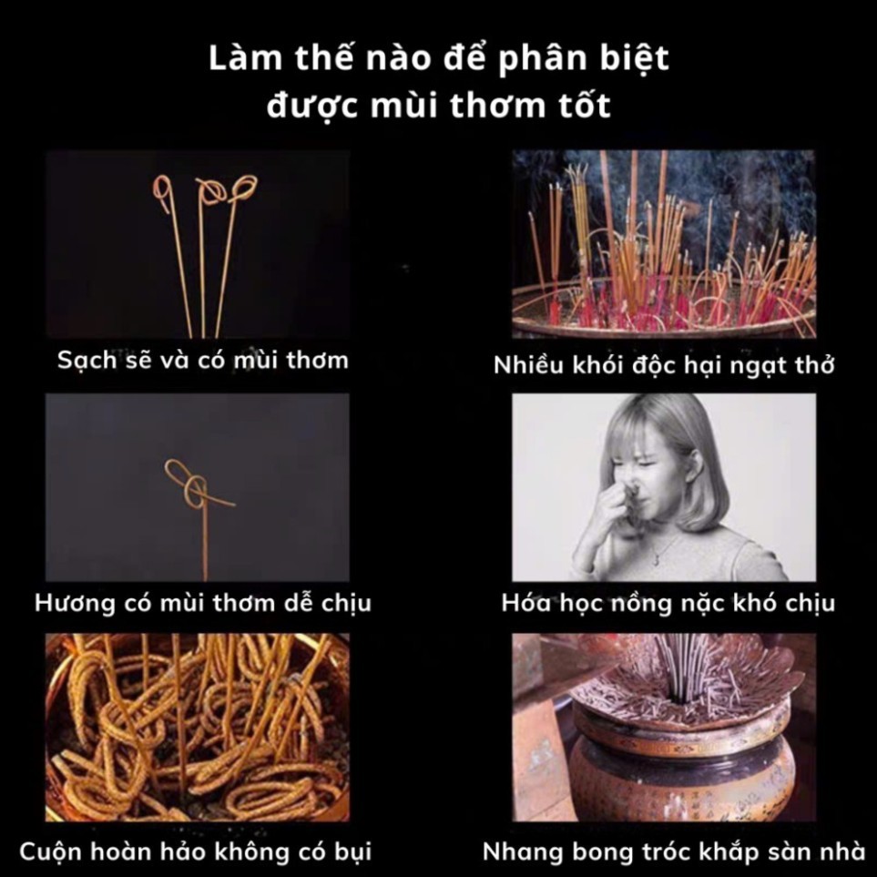 Hộp nhang cuộn thần tài, hộp 200 nén hương thần tài nhang tài lộc ít khói không tàn rụng TIATO STORE