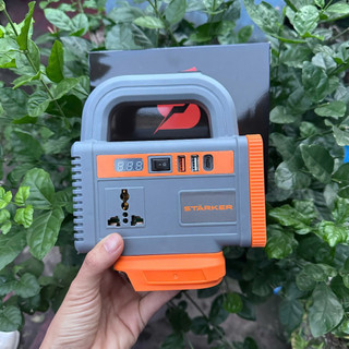 Đế Chuyển Đổi Nguồn Điện STARKER-ITG360SGR , Công suất 200w , Chuyển nguồn từ 18-21v lên 220v 50hz , Tích hợp đèn led 10