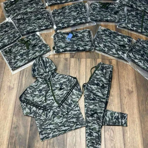 Bộ Nỉ Hoodie Rằn Ri Logo Thêu Cao Cấp Chất Nỉ Bông Dày Dặn. Bộ Thể Thao Giàn Ri Hot 2025 Nam Nữ Boy Phố 2025