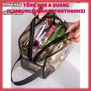 Set 3 túi nhựa PVC trong suốt – túi đựng mỹ phẩm, đồ dùng cá nhân đa năng, tiện lợi cho mọi chuyến đi