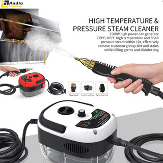 Máy làm sạch hơi nước cao 2500W 220V/110V, máy làm sạch di động, điều hòa không khí, nhà bếp, xe hơi ( hàng có sẵn)