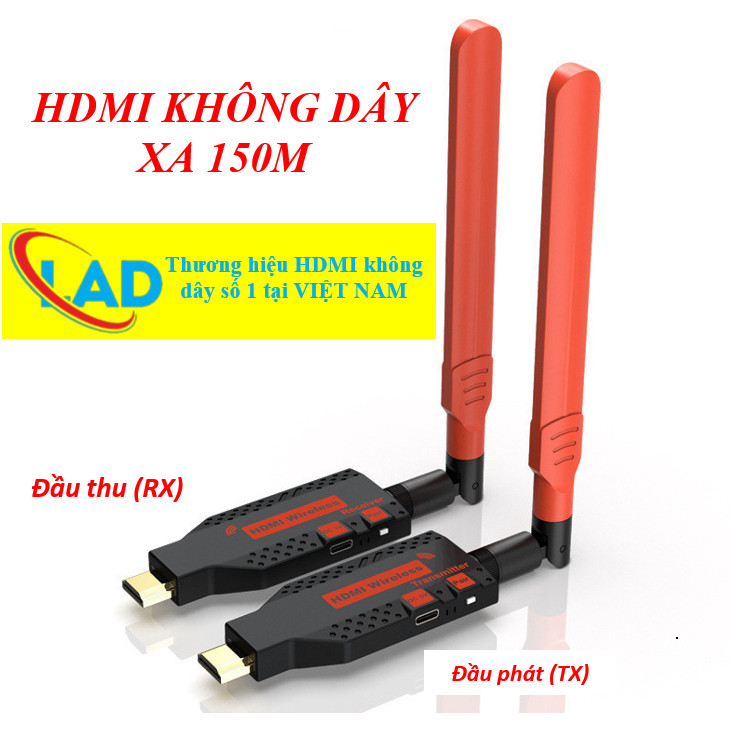 Transmitter HDMI không dây 150m 1TX 2RX 3RX 4RX cho laptop kết nối máy chiếu và TV (150ALL)