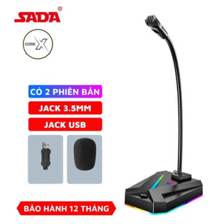 Micro Máy Tính, Laptop MK10 Jack USB Có LED Thu Âm 360 Độ Lọc Tiếng Ồn Độ Nhạy Cao Cho Học Tập, Thuyết Trình,Chơi Game .