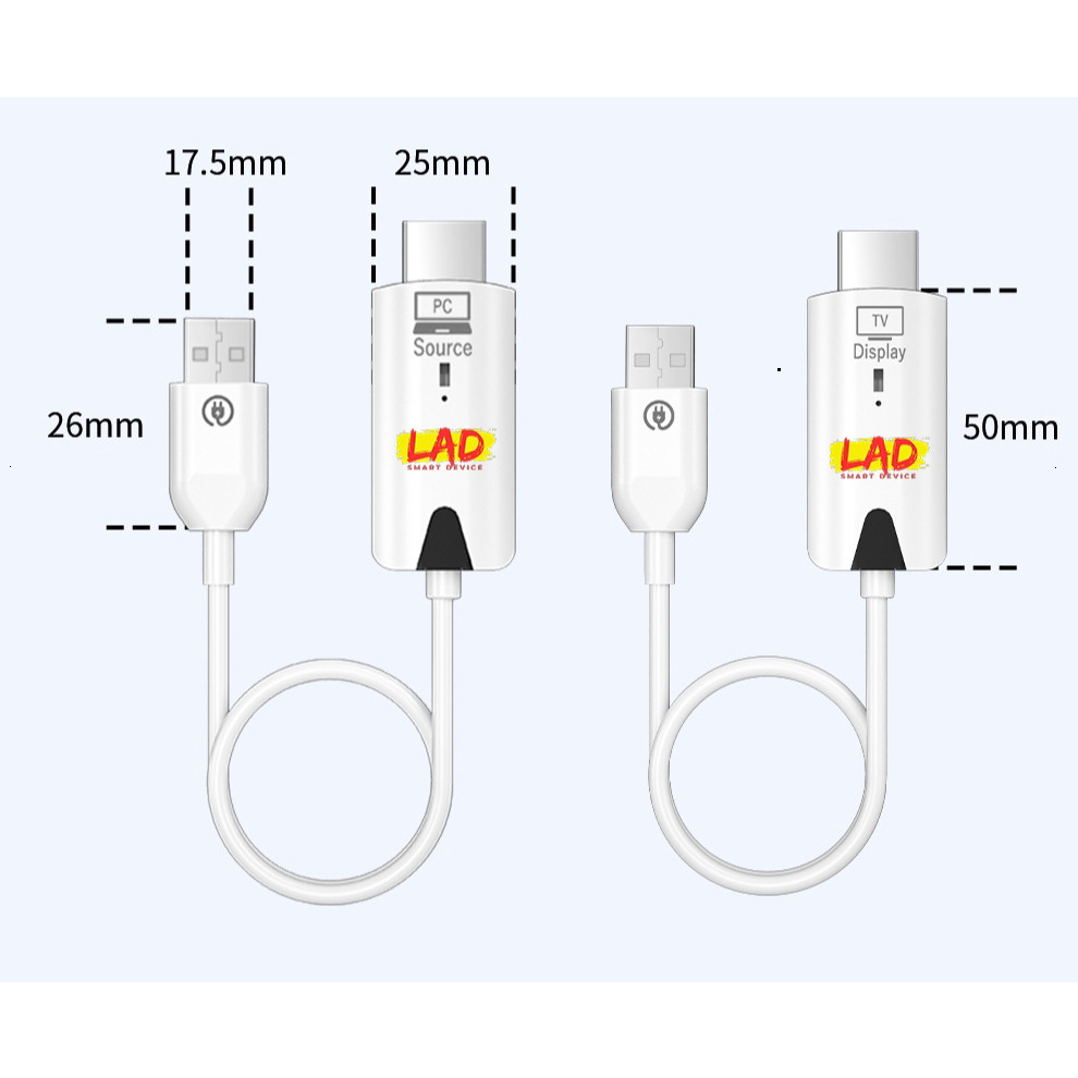 Bộ phát HDMI Không Dây chính hãng LAD 30M cho PS4, DVD, TV Box, Camera, PC, Laptop, Máy Chiếu 2026