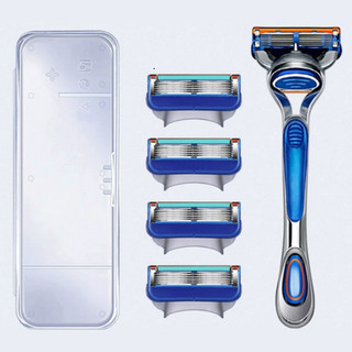 Dao Cạo Râu 5 Lưỡi Thép Không Gỉ Công Nghệ Đức Với Lớp Bôi Trơn Lô Hội Dễ Dàng Sử Dụng Life plus - DCR05