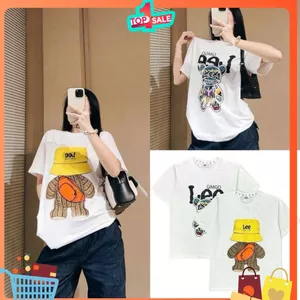 Áo thun phông gấu Hàn form rộng unisex in hình nổi bật – cực chất kèm ảnh thật