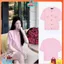 Áo Len Nữ Cardigan Tay Ngắn Túi Giả – Màu Hồng Xinh Xắn, Sang Trọng Hàng Chuẩn Xịn