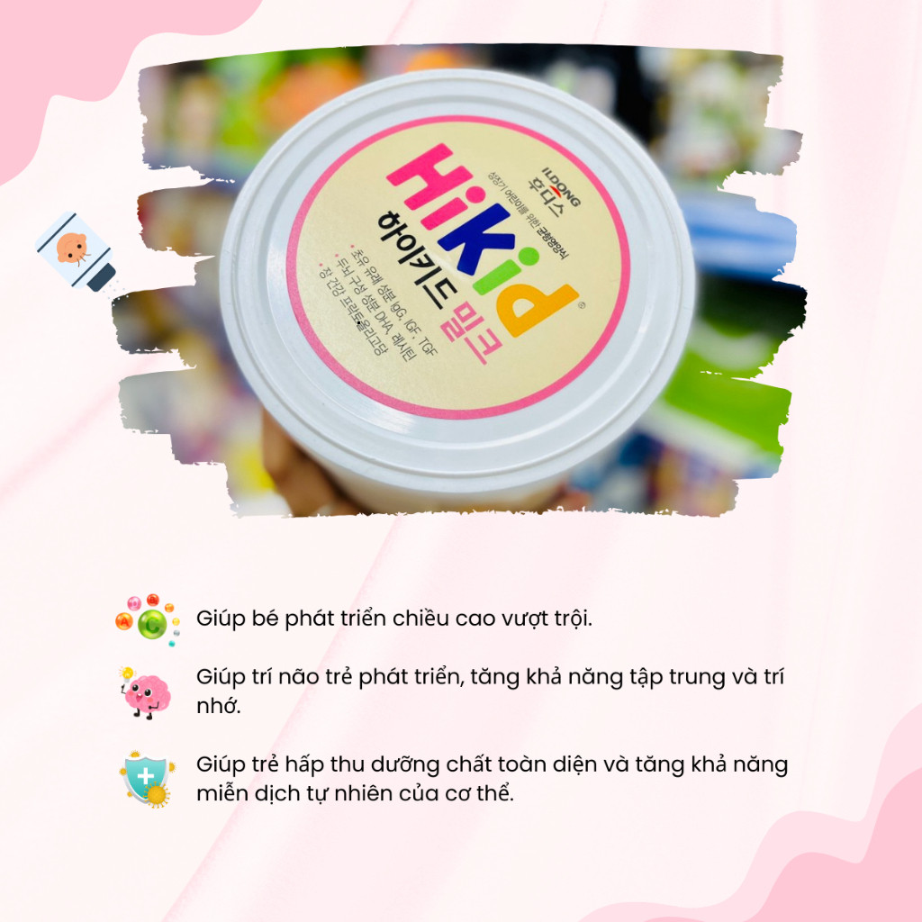[DEAL SỐC] Sữa Hikid Bò Vị Vani Hàn Quốc Bổ Sung Canxi Tăng Chiều Cao Cho Bé Tới 9 Tuổi- 600g TGSSDT