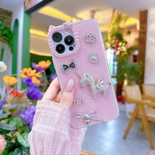 [KTBL11] Ốp lưng iphone KITTY BLING 11/12/13/14/15/16/17/pro/plus/promax (Ốp Stick Hồng) RABBI