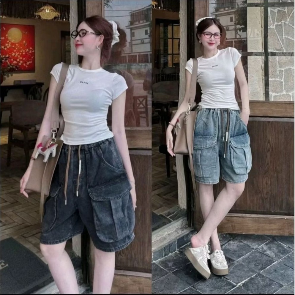 Quần Jeans túi hộp cho nữ 38-75kg phom dáng trẻ  trung cá tính